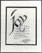 Plaque, 'Joy of Creating' by L. Ron Hubbard